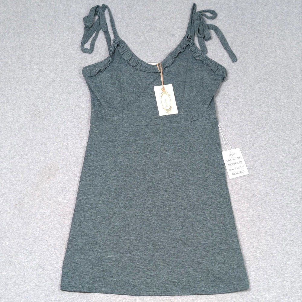 Joyfolie Mia Joy Willa Dress Womens Size Small A-Line Mini In Deep Sea New